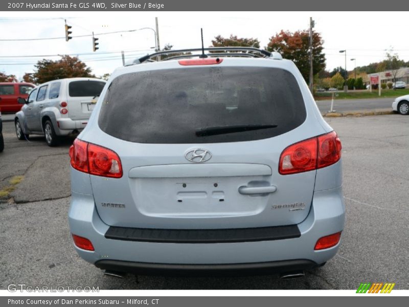 Silver Blue / Beige 2007 Hyundai Santa Fe GLS 4WD