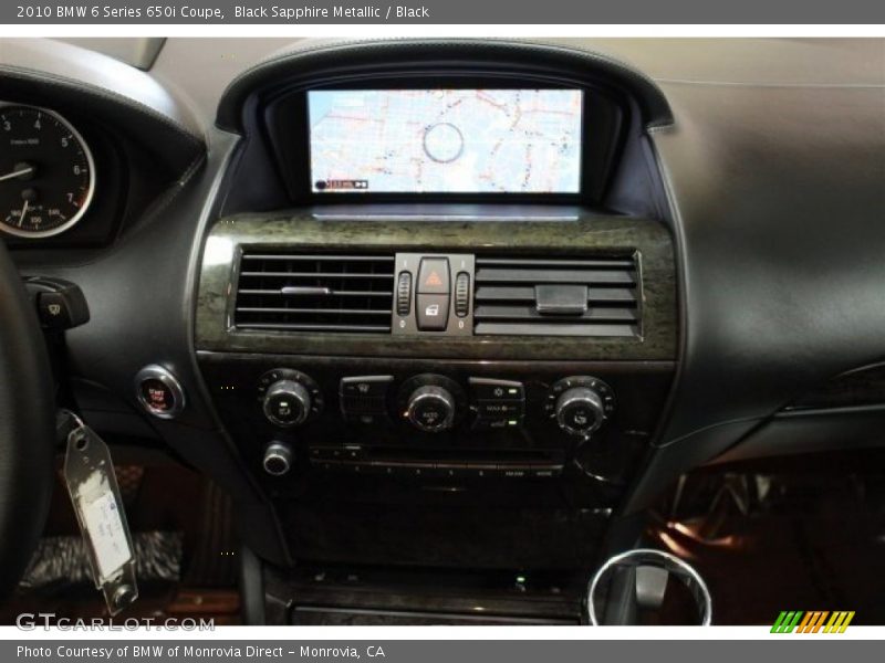 Black Sapphire Metallic / Black 2010 BMW 6 Series 650i Coupe