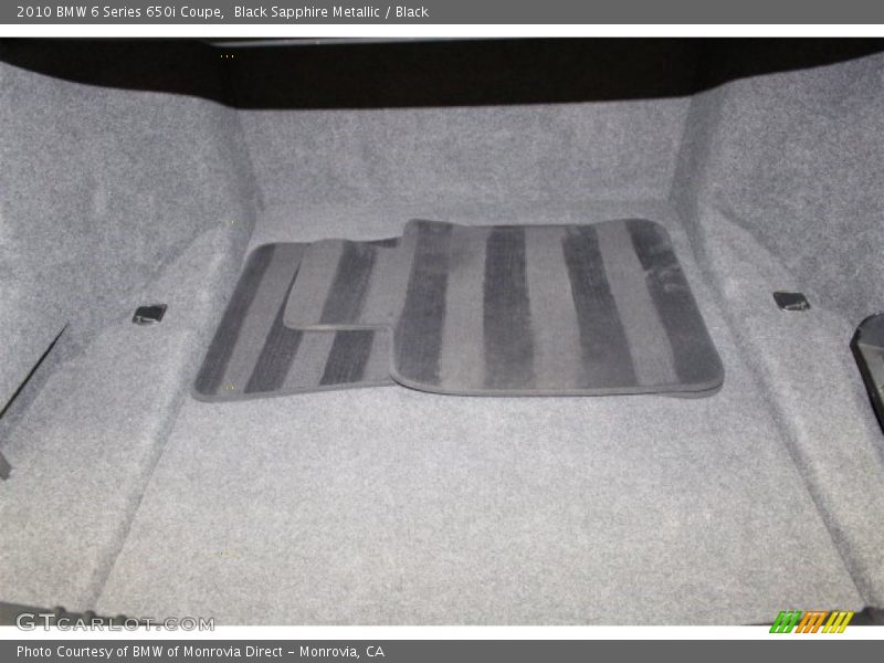 Black Sapphire Metallic / Black 2010 BMW 6 Series 650i Coupe