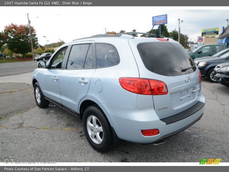 Silver Blue / Beige 2007 Hyundai Santa Fe GLS 4WD