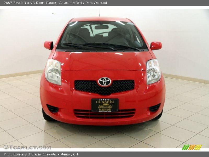 Absolutely Red / Dark Charcoal 2007 Toyota Yaris 3 Door Liftback