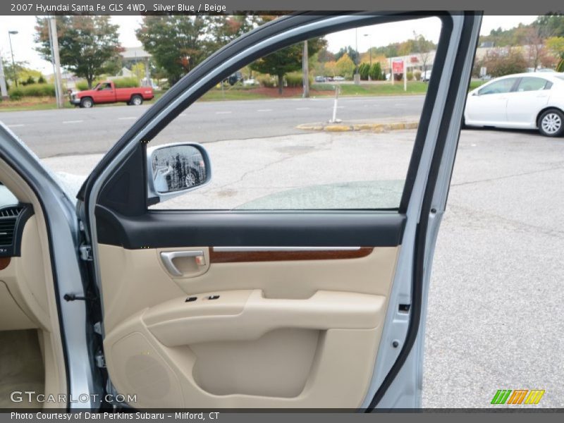 Silver Blue / Beige 2007 Hyundai Santa Fe GLS 4WD