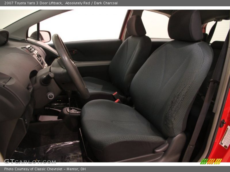 Absolutely Red / Dark Charcoal 2007 Toyota Yaris 3 Door Liftback