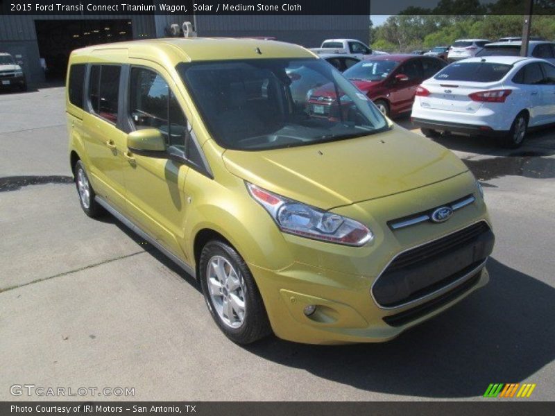 Front 3/4 View of 2015 Transit Connect Titanium Wagon