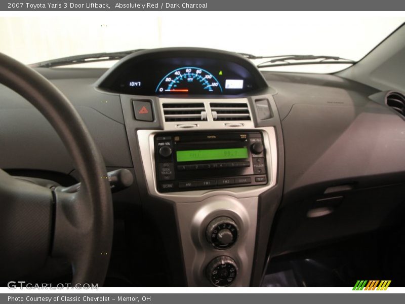 Absolutely Red / Dark Charcoal 2007 Toyota Yaris 3 Door Liftback