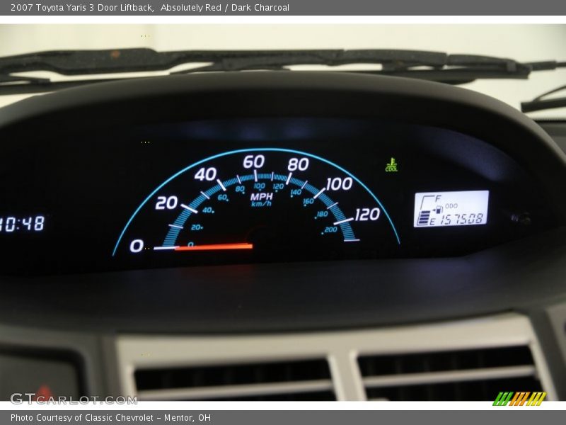 Absolutely Red / Dark Charcoal 2007 Toyota Yaris 3 Door Liftback