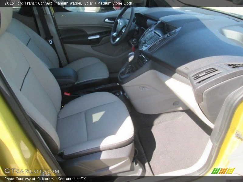 Solar / Medium Stone Cloth 2015 Ford Transit Connect Titanium Wagon