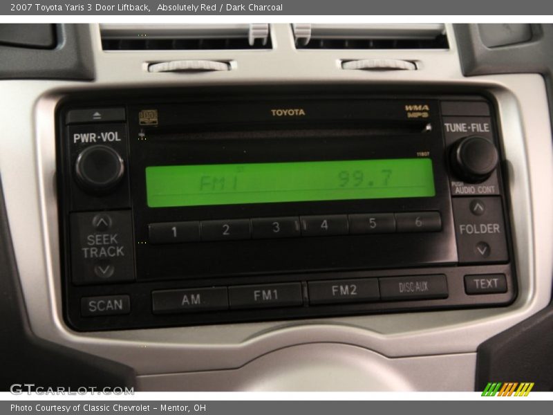 Absolutely Red / Dark Charcoal 2007 Toyota Yaris 3 Door Liftback