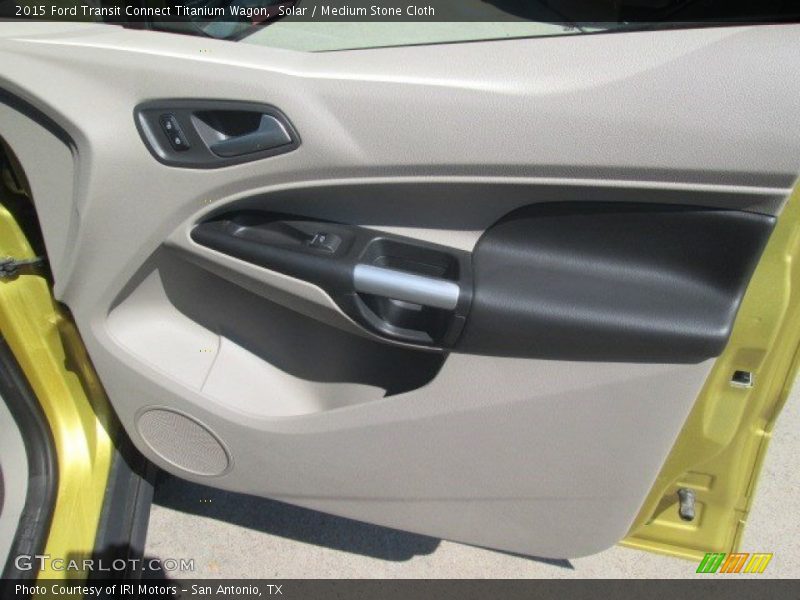 Solar / Medium Stone Cloth 2015 Ford Transit Connect Titanium Wagon
