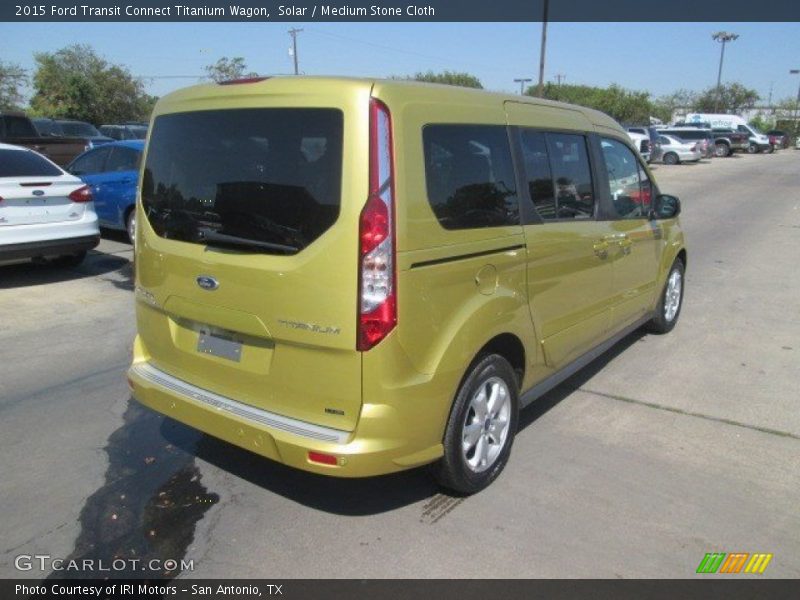 Solar / Medium Stone Cloth 2015 Ford Transit Connect Titanium Wagon