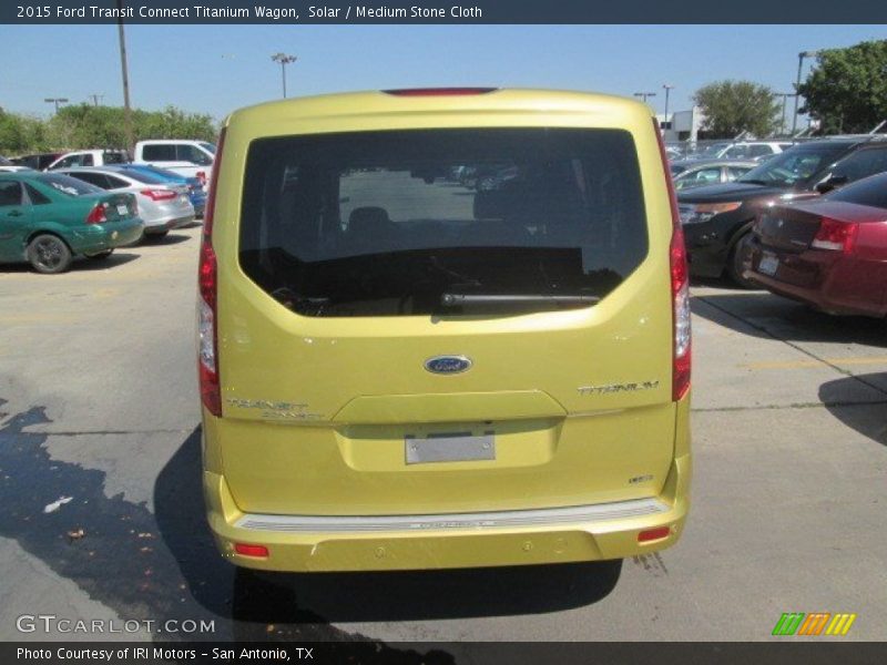 Solar / Medium Stone Cloth 2015 Ford Transit Connect Titanium Wagon