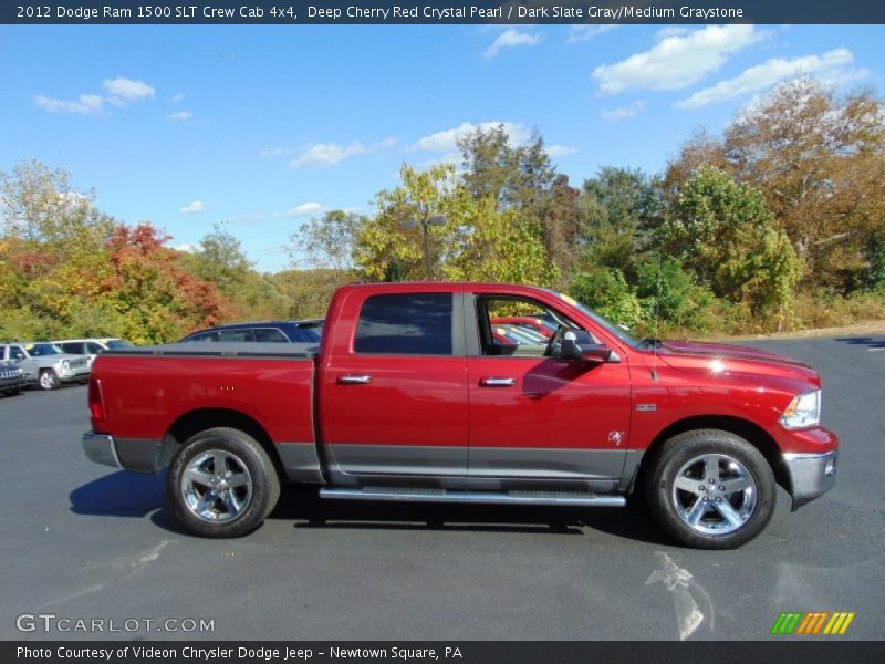 Deep Cherry Red Crystal Pearl / Dark Slate Gray/Medium Graystone 2012 Dodge Ram 1500 SLT Crew Cab 4x4