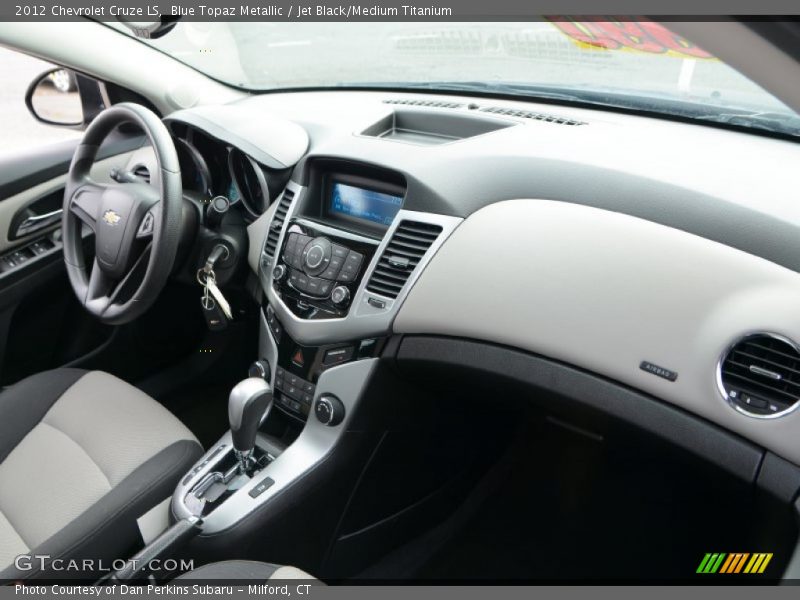 Blue Topaz Metallic / Jet Black/Medium Titanium 2012 Chevrolet Cruze LS