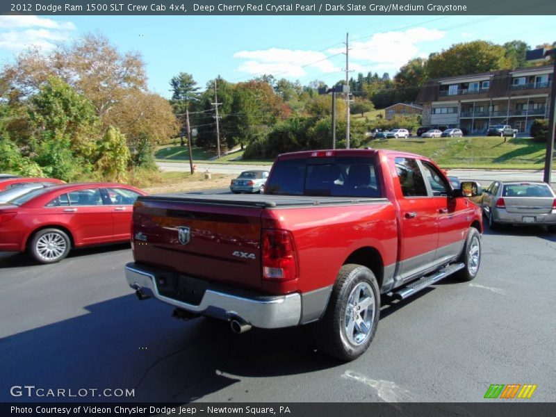 Deep Cherry Red Crystal Pearl / Dark Slate Gray/Medium Graystone 2012 Dodge Ram 1500 SLT Crew Cab 4x4