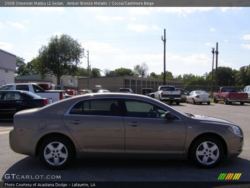 Amber Bronze Metallic / Cocoa/Cashmere Beige 2008 Chevrolet Malibu LS Sedan