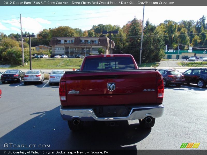 Deep Cherry Red Crystal Pearl / Dark Slate Gray/Medium Graystone 2012 Dodge Ram 1500 SLT Crew Cab 4x4