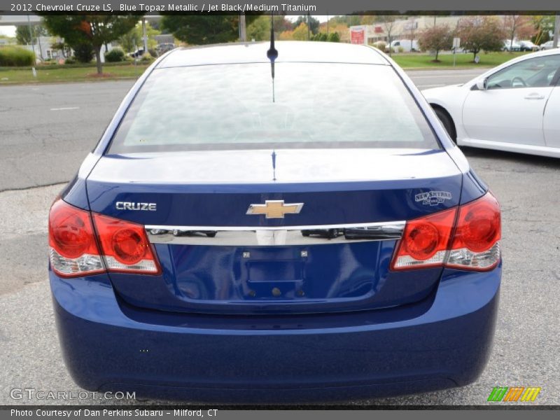 Blue Topaz Metallic / Jet Black/Medium Titanium 2012 Chevrolet Cruze LS