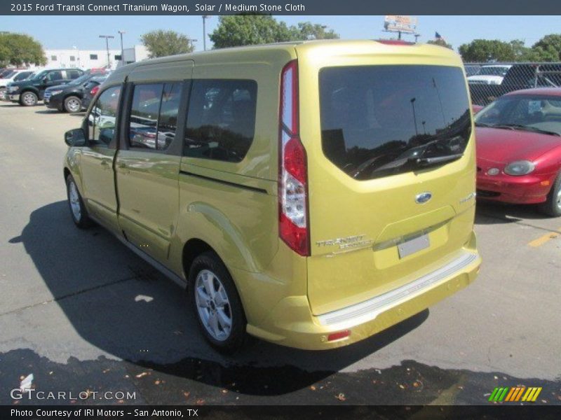 Solar / Medium Stone Cloth 2015 Ford Transit Connect Titanium Wagon