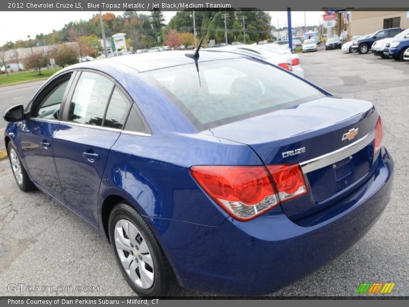 Blue Topaz Metallic / Jet Black/Medium Titanium 2012 Chevrolet Cruze LS