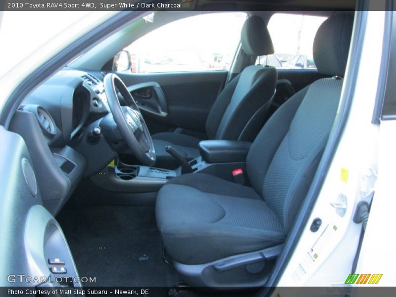 Super White / Dark Charcoal 2010 Toyota RAV4 Sport 4WD