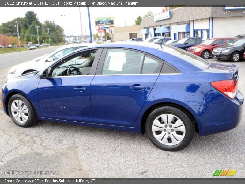 Blue Topaz Metallic / Jet Black/Medium Titanium 2012 Chevrolet Cruze LS