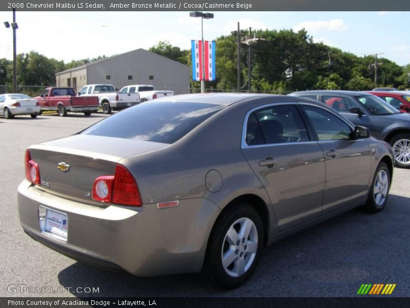Amber Bronze Metallic / Cocoa/Cashmere Beige 2008 Chevrolet Malibu LS Sedan