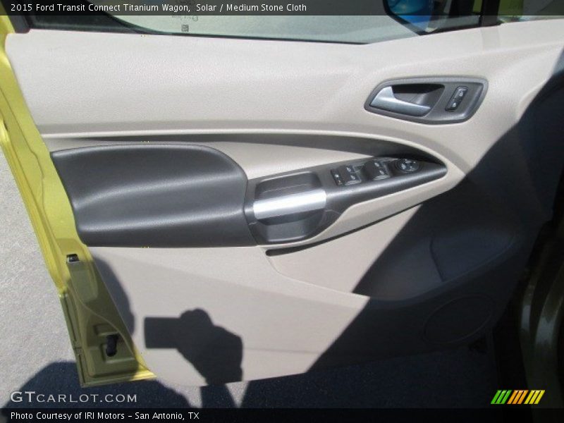 Solar / Medium Stone Cloth 2015 Ford Transit Connect Titanium Wagon