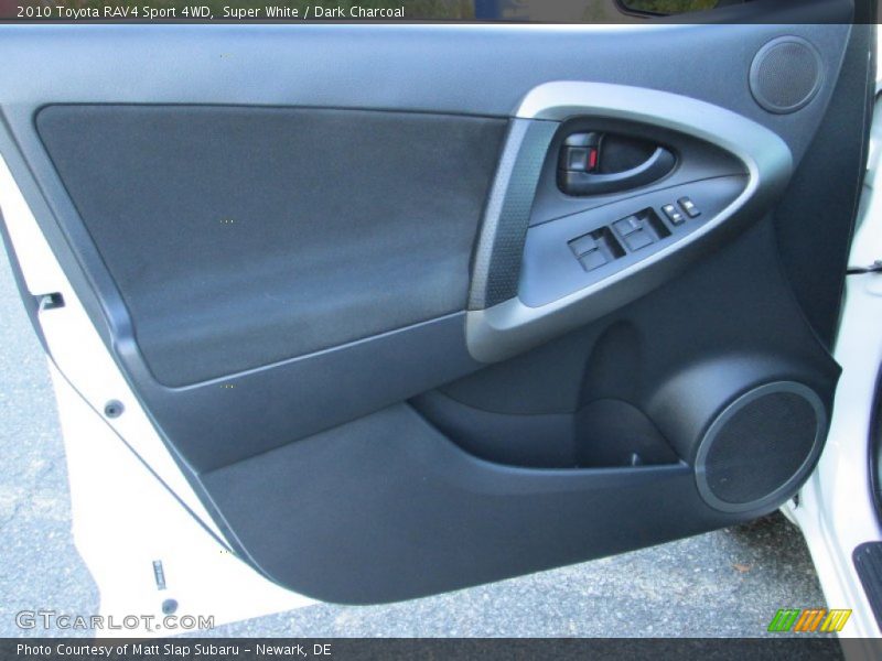Super White / Dark Charcoal 2010 Toyota RAV4 Sport 4WD