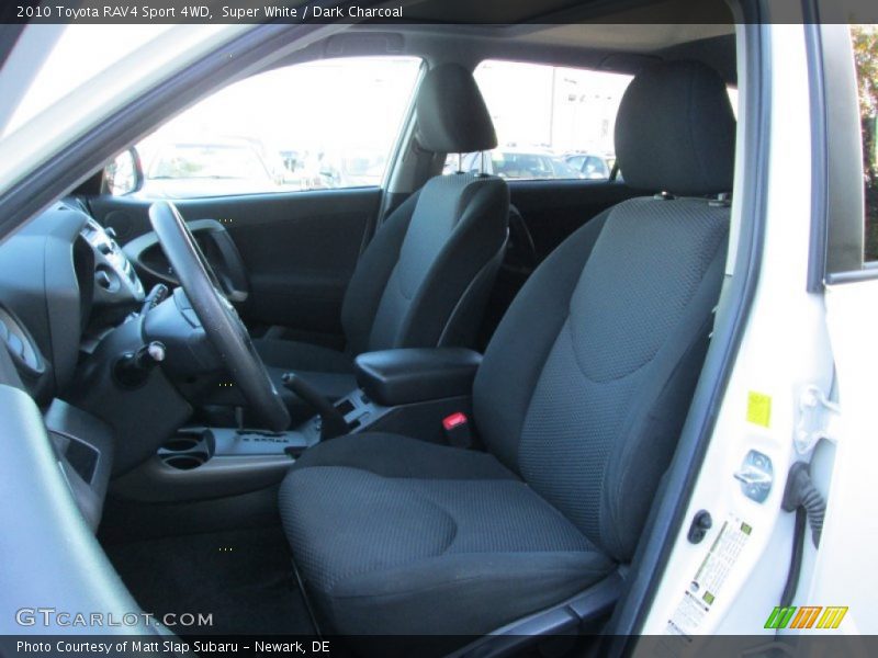 Super White / Dark Charcoal 2010 Toyota RAV4 Sport 4WD