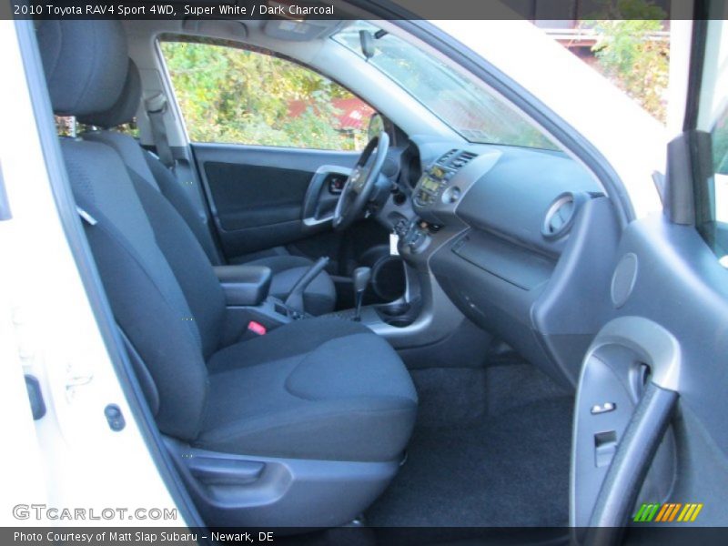 Super White / Dark Charcoal 2010 Toyota RAV4 Sport 4WD