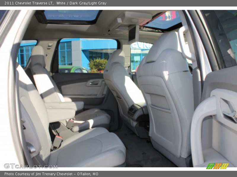 White / Dark Gray/Light Gray 2011 Chevrolet Traverse LT