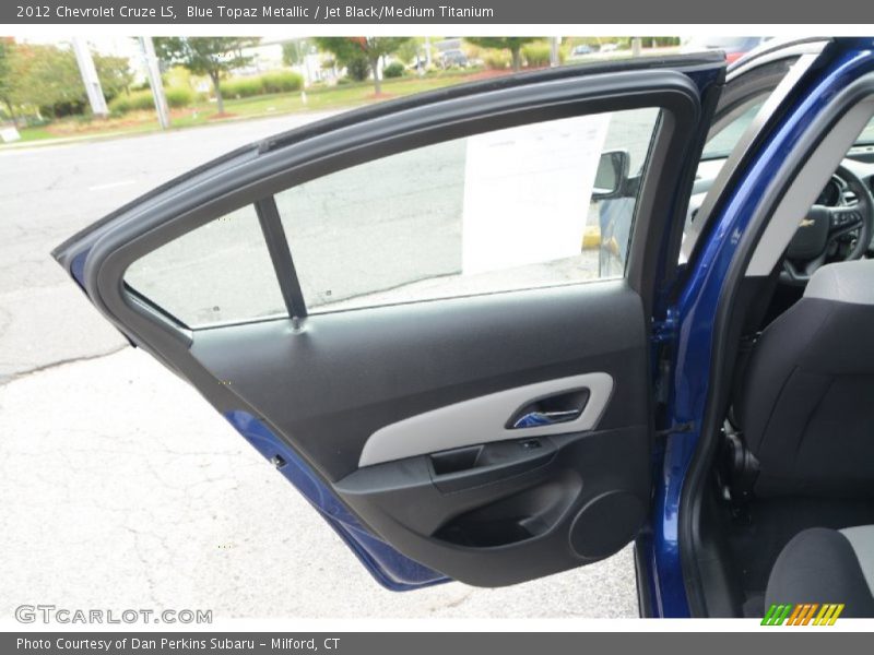 Blue Topaz Metallic / Jet Black/Medium Titanium 2012 Chevrolet Cruze LS