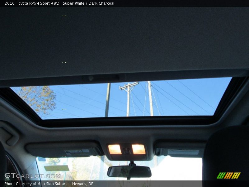 Super White / Dark Charcoal 2010 Toyota RAV4 Sport 4WD