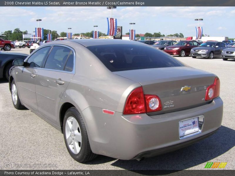 Amber Bronze Metallic / Cocoa/Cashmere Beige 2008 Chevrolet Malibu LS Sedan