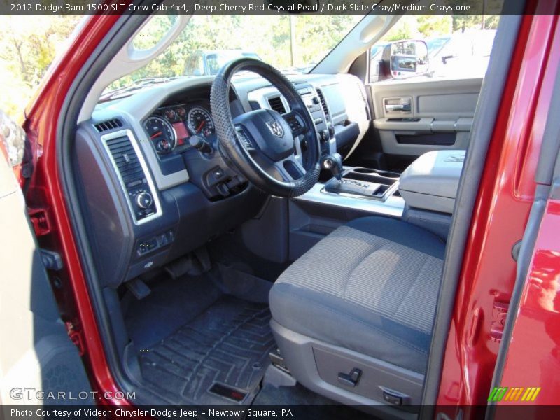 Deep Cherry Red Crystal Pearl / Dark Slate Gray/Medium Graystone 2012 Dodge Ram 1500 SLT Crew Cab 4x4
