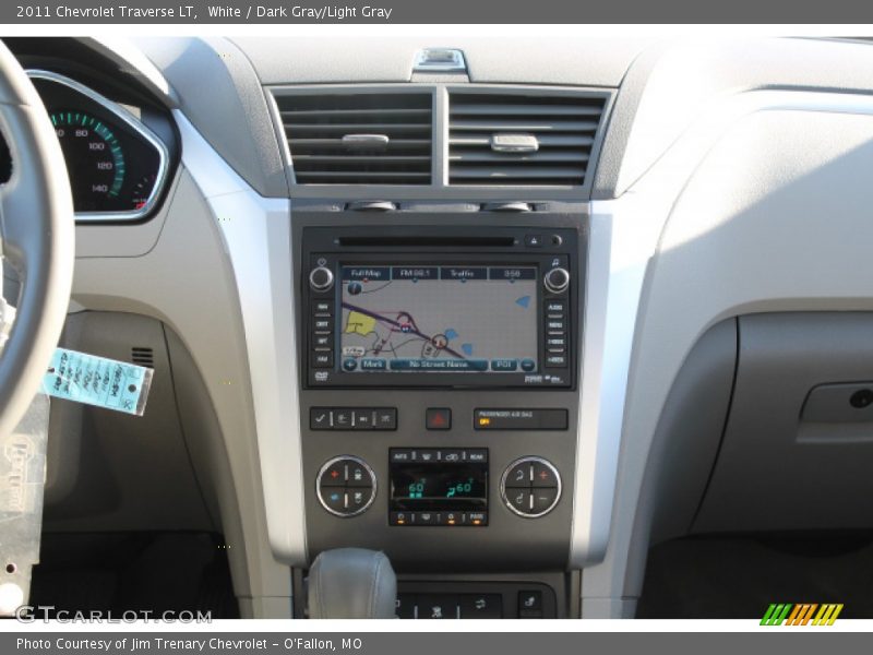White / Dark Gray/Light Gray 2011 Chevrolet Traverse LT