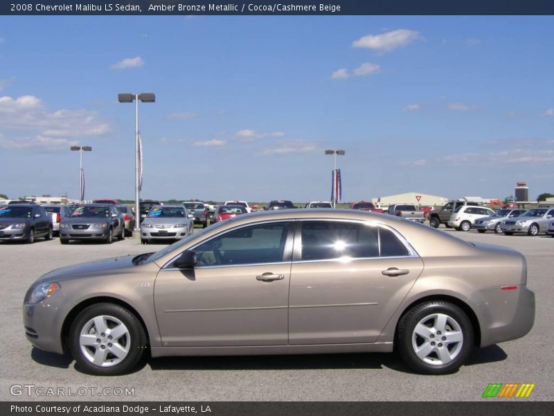 Amber Bronze Metallic / Cocoa/Cashmere Beige 2008 Chevrolet Malibu LS Sedan