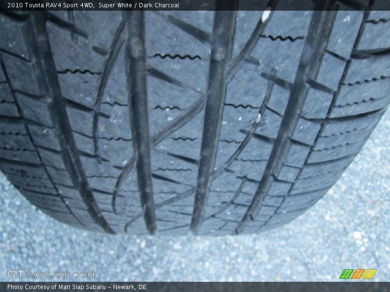 Super White / Dark Charcoal 2010 Toyota RAV4 Sport 4WD