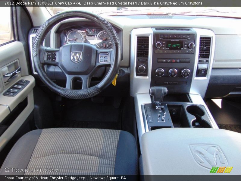 Deep Cherry Red Crystal Pearl / Dark Slate Gray/Medium Graystone 2012 Dodge Ram 1500 SLT Crew Cab 4x4