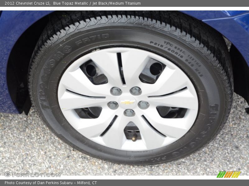 Blue Topaz Metallic / Jet Black/Medium Titanium 2012 Chevrolet Cruze LS