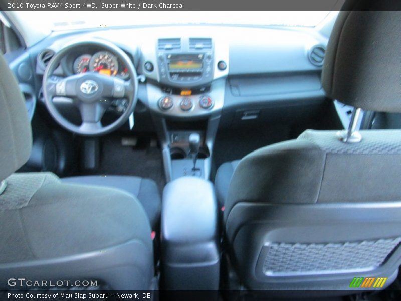 Super White / Dark Charcoal 2010 Toyota RAV4 Sport 4WD