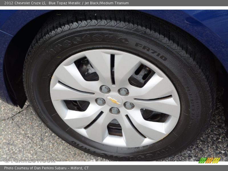 Blue Topaz Metallic / Jet Black/Medium Titanium 2012 Chevrolet Cruze LS