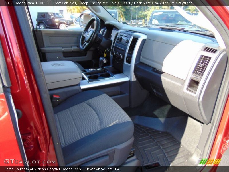 Deep Cherry Red Crystal Pearl / Dark Slate Gray/Medium Graystone 2012 Dodge Ram 1500 SLT Crew Cab 4x4