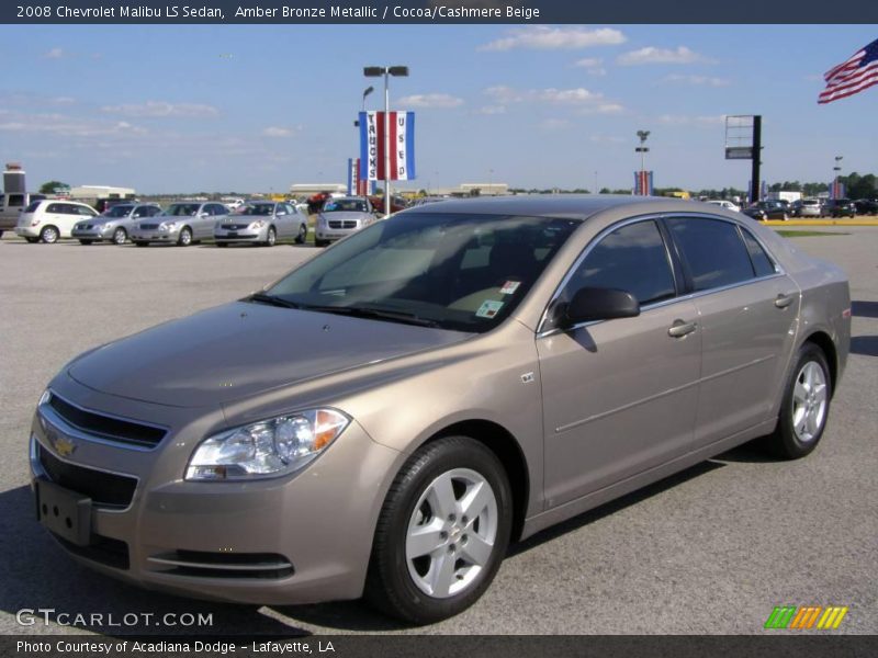 Amber Bronze Metallic / Cocoa/Cashmere Beige 2008 Chevrolet Malibu LS Sedan