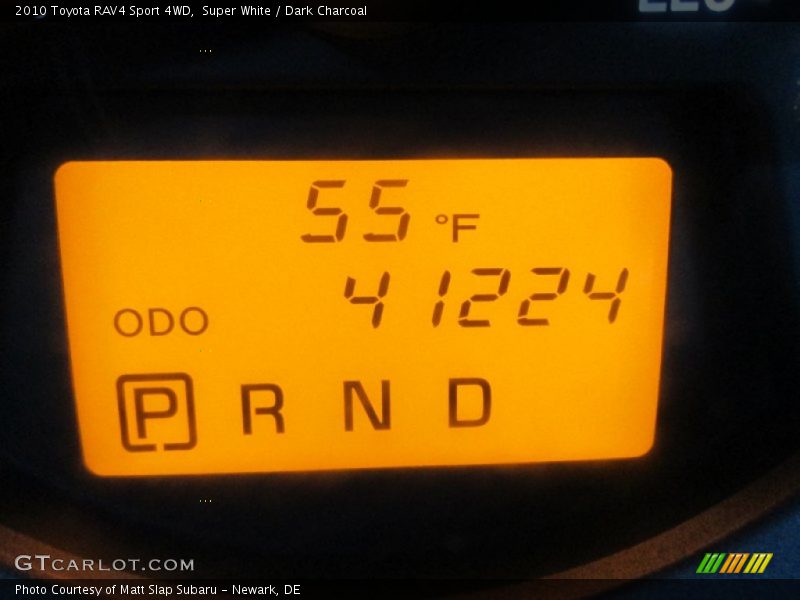 Super White / Dark Charcoal 2010 Toyota RAV4 Sport 4WD