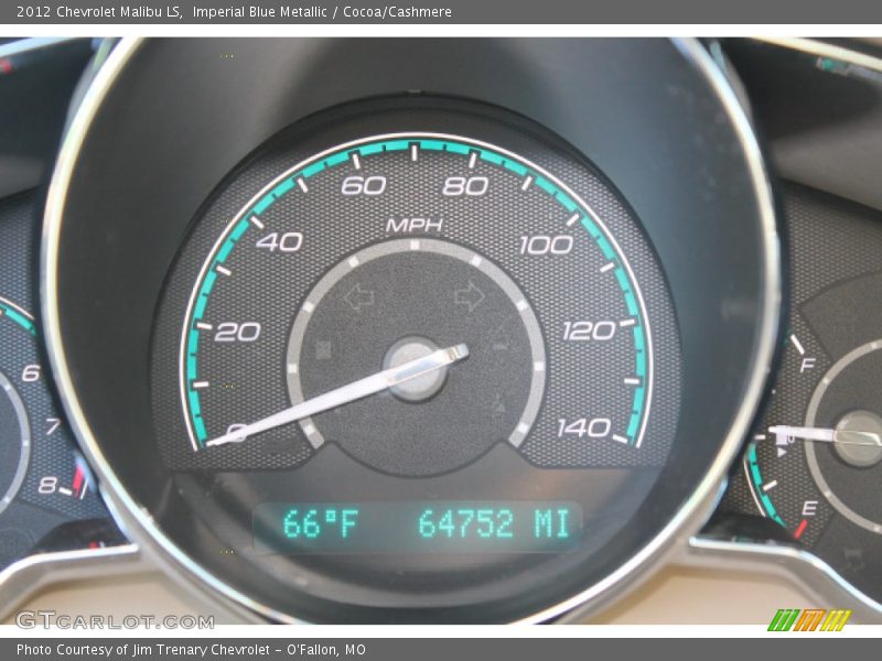 Imperial Blue Metallic / Cocoa/Cashmere 2012 Chevrolet Malibu LS