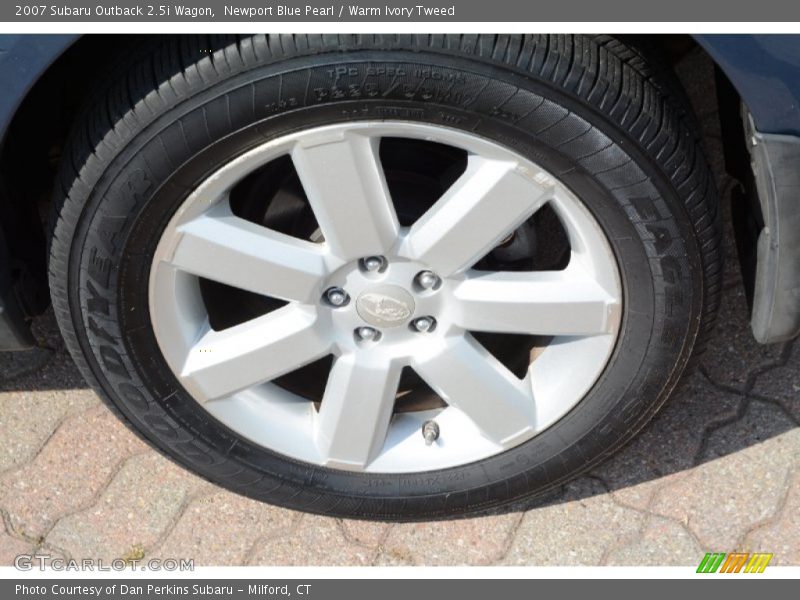 Newport Blue Pearl / Warm Ivory Tweed 2007 Subaru Outback 2.5i Wagon