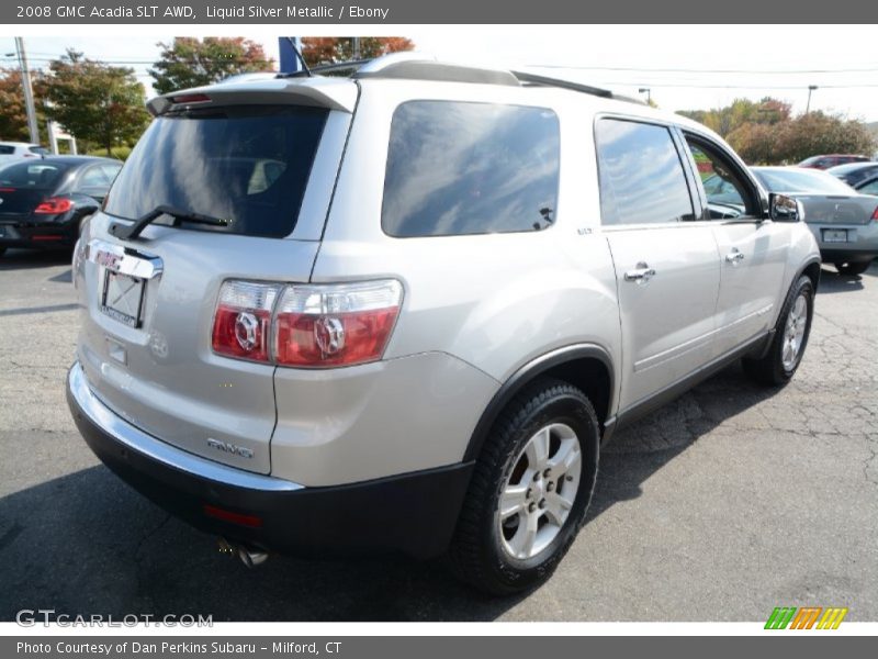 Liquid Silver Metallic / Ebony 2008 GMC Acadia SLT AWD