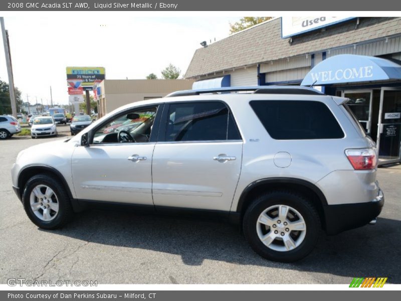 Liquid Silver Metallic / Ebony 2008 GMC Acadia SLT AWD