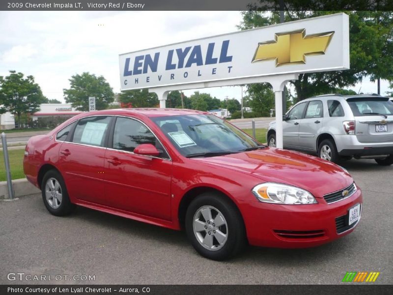 Victory Red / Ebony 2009 Chevrolet Impala LT